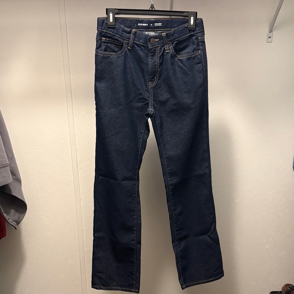 Never Worn Old Navy Boy's Navy Straight-Leg Jeans